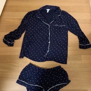 Eberjey Gisele printed long sleeve short pjs
